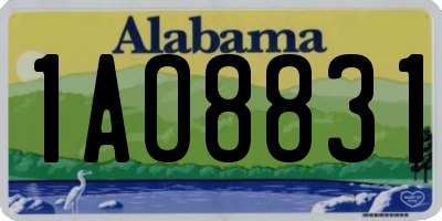 AL license plate 1AO8831