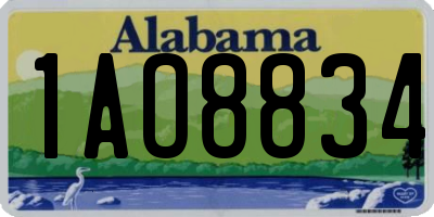 AL license plate 1AO8834