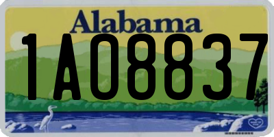 AL license plate 1AO8837
