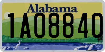 AL license plate 1AO8840