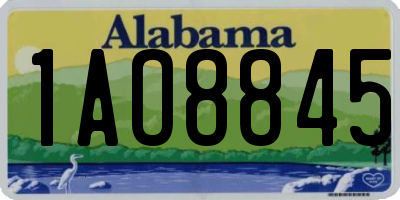 AL license plate 1AO8845