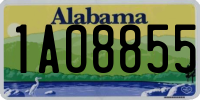 AL license plate 1AO8855