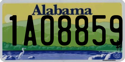 AL license plate 1AO8859