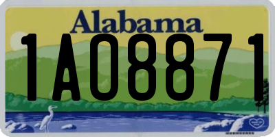 AL license plate 1AO8871