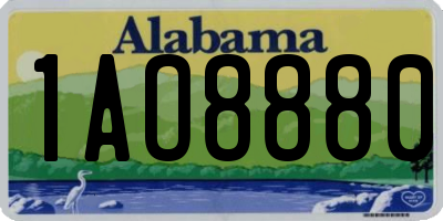AL license plate 1AO8880