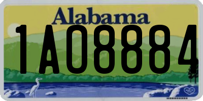 AL license plate 1AO8884