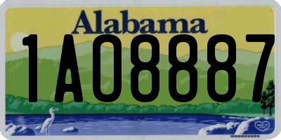 AL license plate 1AO8887