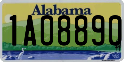AL license plate 1AO8890