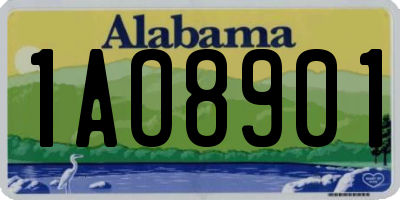 AL license plate 1AO8901