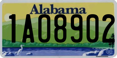 AL license plate 1AO8902