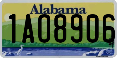 AL license plate 1AO8906