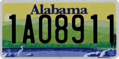 AL license plate 1AO8911
