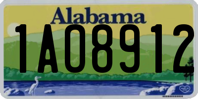 AL license plate 1AO8912