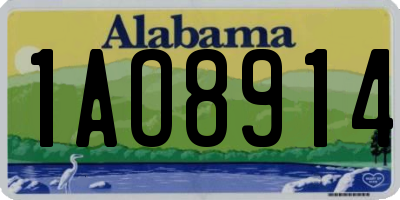 AL license plate 1AO8914