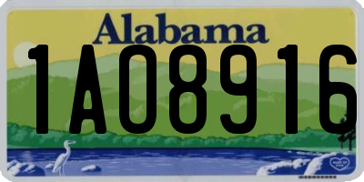 AL license plate 1AO8916