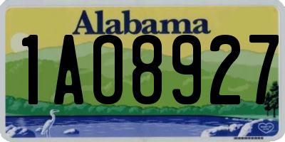AL license plate 1AO8927