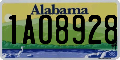 AL license plate 1AO8928
