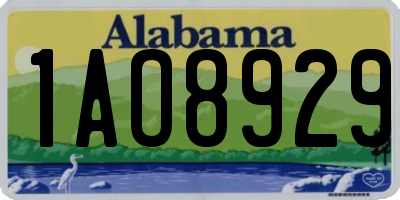AL license plate 1AO8929