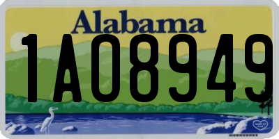 AL license plate 1AO8949