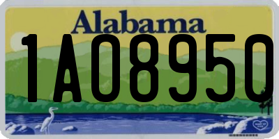 AL license plate 1AO8950