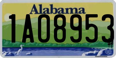 AL license plate 1AO8953