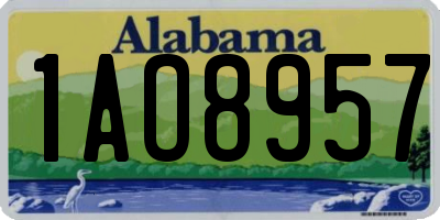 AL license plate 1AO8957