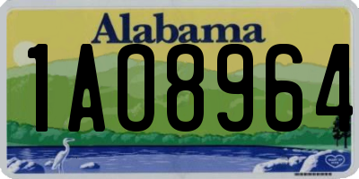 AL license plate 1AO8964