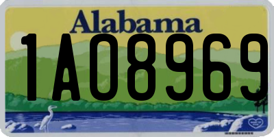 AL license plate 1AO8969