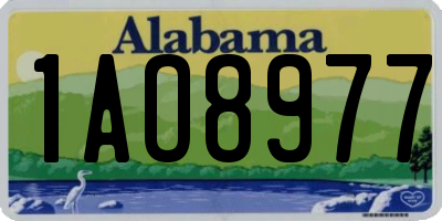AL license plate 1AO8977