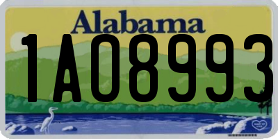 AL license plate 1AO8993