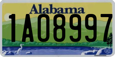 AL license plate 1AO8997