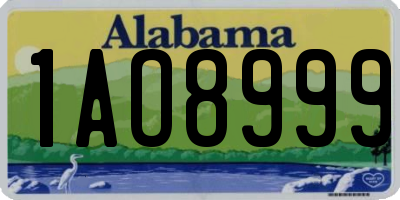 AL license plate 1AO8999