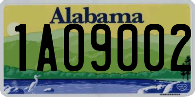 AL license plate 1AO9002