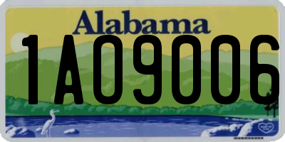 AL license plate 1AO9006