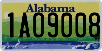 AL license plate 1AO9008