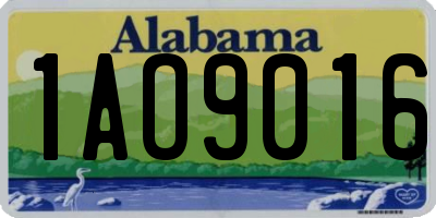 AL license plate 1AO9016