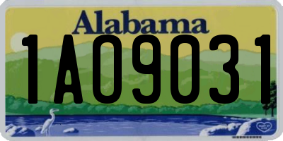 AL license plate 1AO9031