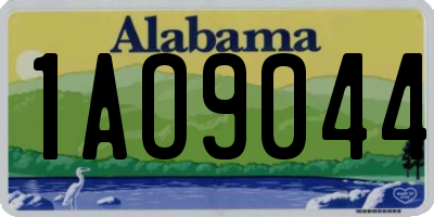 AL license plate 1AO9044