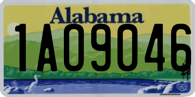 AL license plate 1AO9046