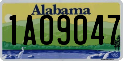AL license plate 1AO9047