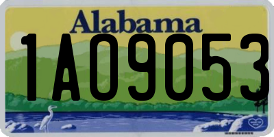 AL license plate 1AO9053