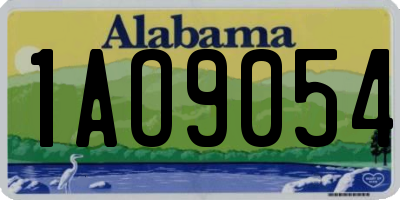 AL license plate 1AO9054