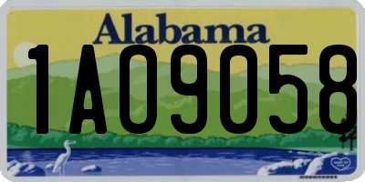AL license plate 1AO9058