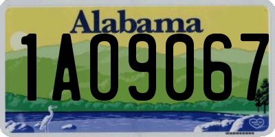 AL license plate 1AO9067