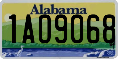 AL license plate 1AO9068