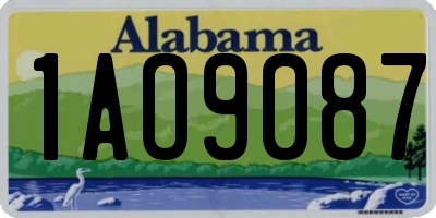 AL license plate 1AO9087