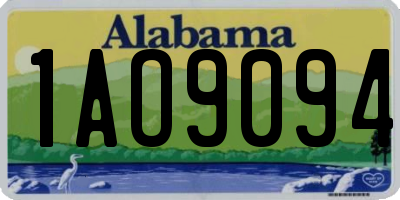 AL license plate 1AO9094