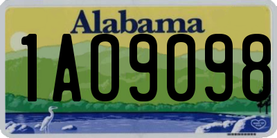 AL license plate 1AO9098