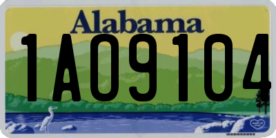 AL license plate 1AO9104