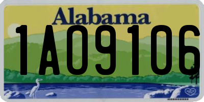 AL license plate 1AO9106